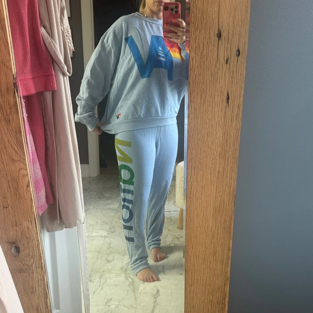 Aviator Nation Light Blue Straight Leg set - Picture 1 of 2